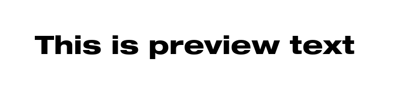 Preview of Helvetica83 ExtendedHeavy Heavy