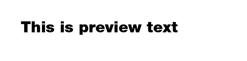 Preview of Helvetica95 Black Black