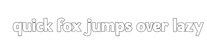 font preview of HokubaGrabs Outline