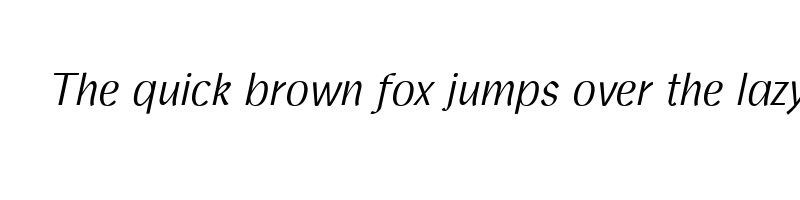 font preview of Homade Regular Italic