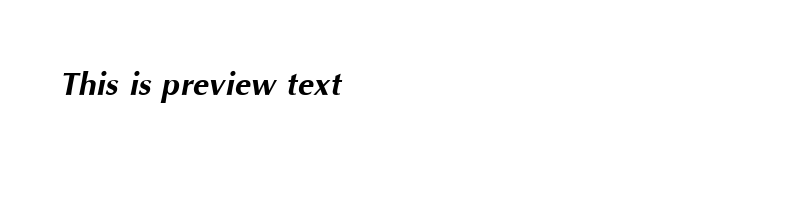 Preview of IrisUPC Bold Italic