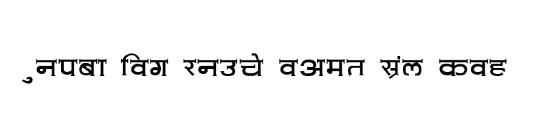 font preview of KALAKAR RADHA Normal