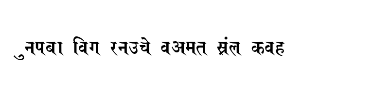 font preview of KALAKAR SANJEEV Normal