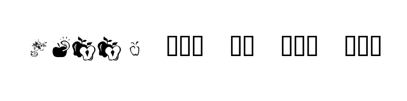 font preview of KR Apple A Day Regular