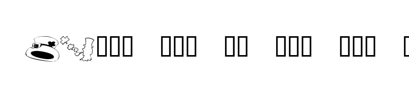 font preview of KR Bits O'Shea Regular