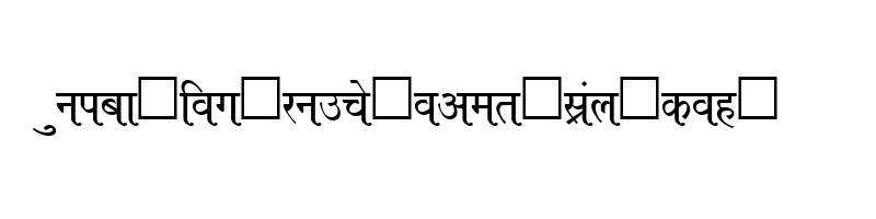 font preview of Kruti Dev 650 Normal