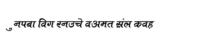 font preview of Kruti Dev 682 Normal