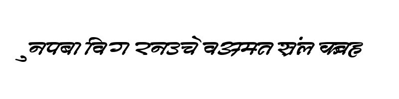 font preview of Kruti Dev 740 Normal