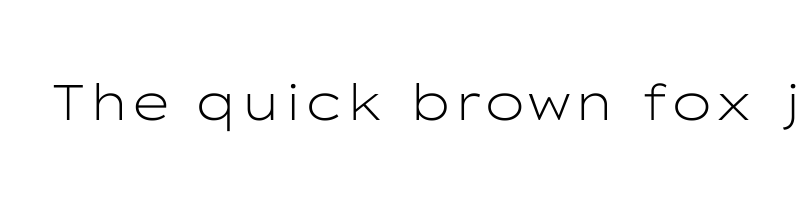 font preview of LexendTera ExtraLight