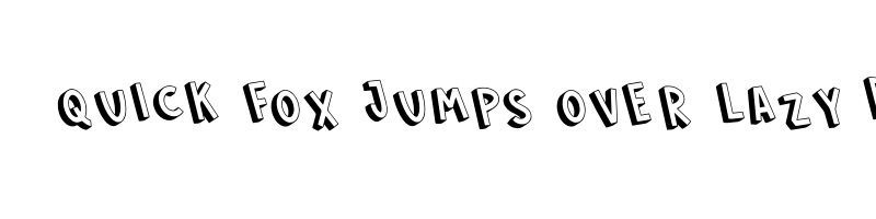 font preview of LONELY BOYS 3D