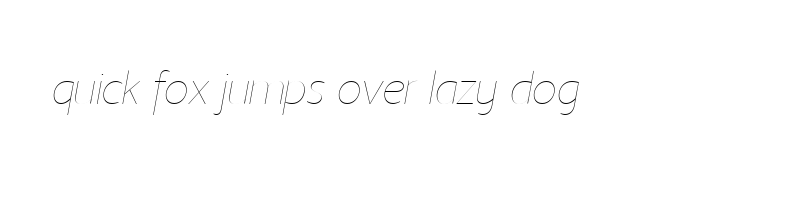 font preview of LTStreak ThinItalic