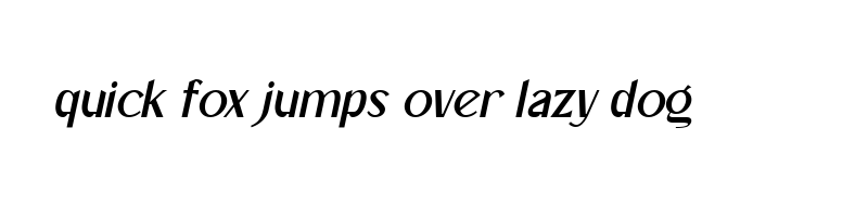 font preview of Mangata Italic