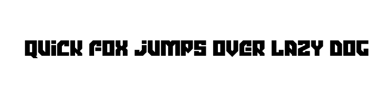 font preview of Megadroid otf