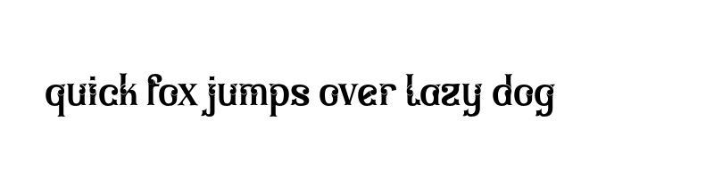 font preview of MENIER otf