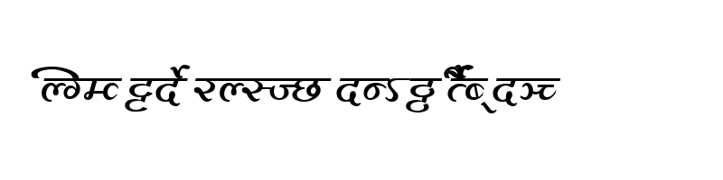 font preview of Millennium Aditya Normal