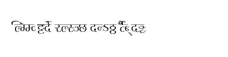 font preview of Millennium Ameya Normal