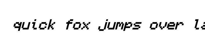 font preview of Monocraft SemiBold Italic