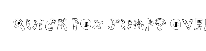 font preview of Monster Regular