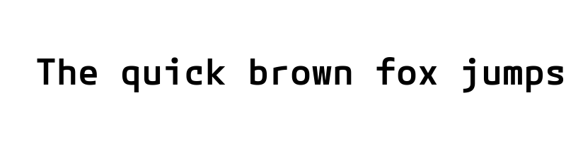 font preview of MPLUSCodeLatin Expanded SemiBold