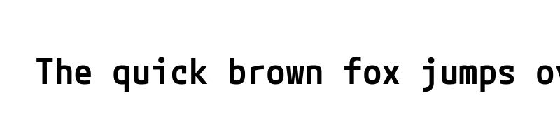 font preview of MPLUSCodeLatin SemiExpanded SemiBold