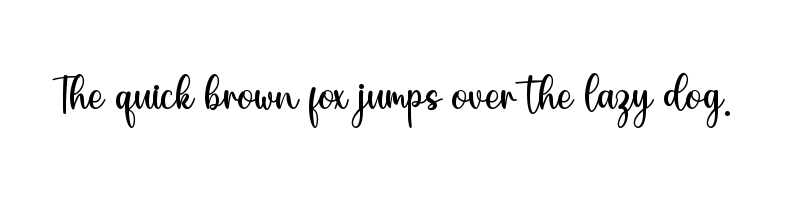 font preview of My Love TTF