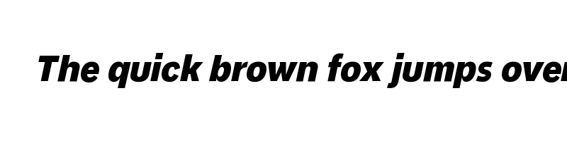 font preview of Never Mind Condensed Heavy Italic