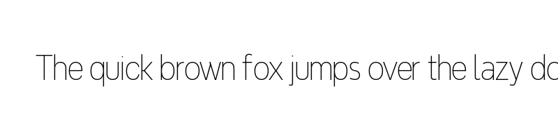 font preview of Never Mind Condensed Thin