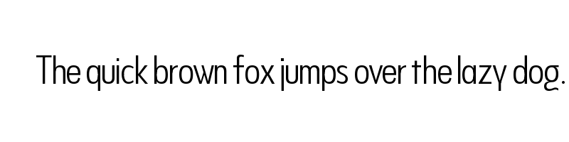 font preview of Never Mind Display Extra Condensed Light