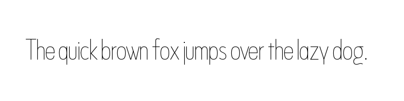 Preview of Never Mind Display Extra Condensed Thin