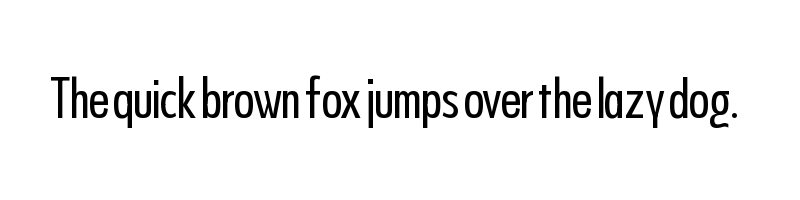 Preview of Never Mind Display Ultra Condensed Regular