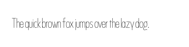 Preview of Never Mind Display Ultra Condensed Thin