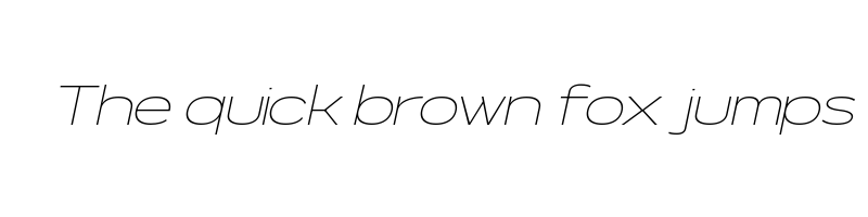 font preview of NeverMindExtraExtended ThinItalic