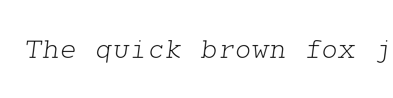 Preview of NeverMindRoundedMono ExtraLightItalic