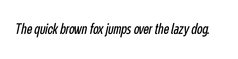 Preview of NeverMindUltraCondensed BookItalic
