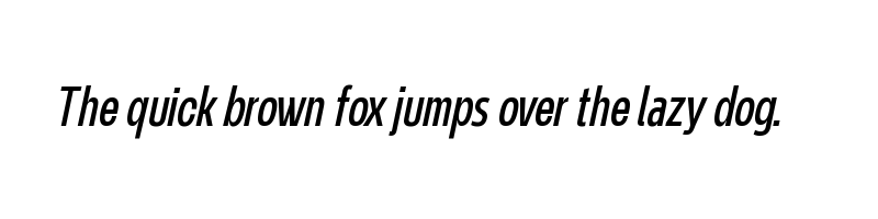 Preview of NeverMindUltraCondensed RegularItalic