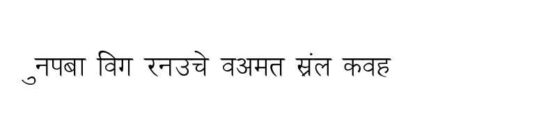 font preview of New Delhi Normal