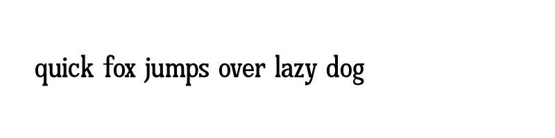 font preview of NIRTIERY QUENTIN