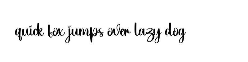 font preview of November otf