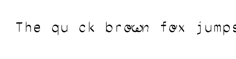 font preview of Ocr Pbi print italic