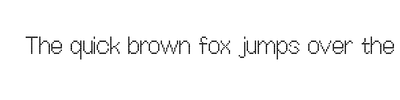 font preview of OffBit Dot