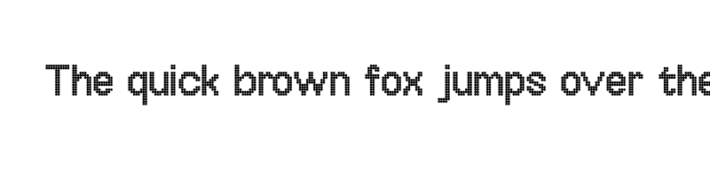 font preview of OffBit DotBold
