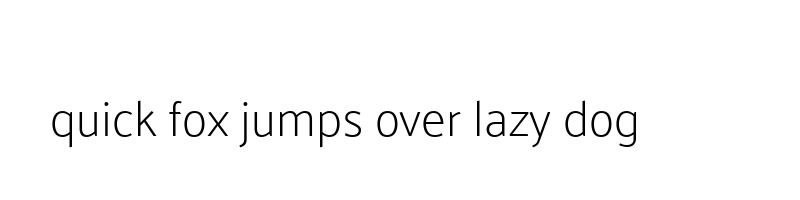 font preview of Palanquin Thin