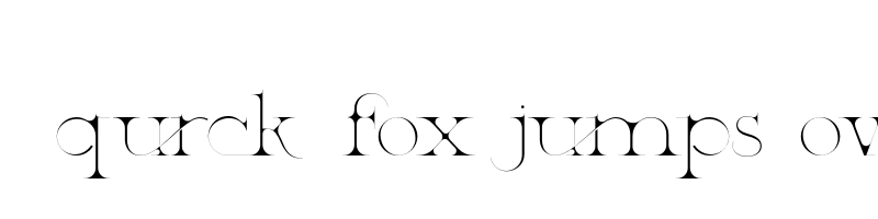 font preview of Patented Ramesh OTF