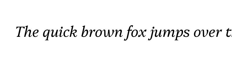 font preview of Platypi LightItalic