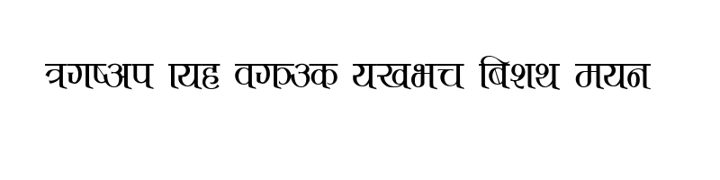 font preview of Punmaya Normal