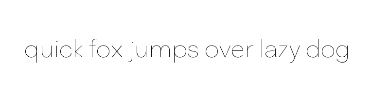 font preview of Relevance Thin