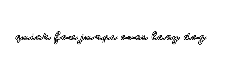 font preview of RetroBistretto Outline