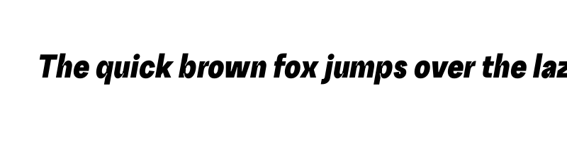 font preview of RG SlimBlack Italic