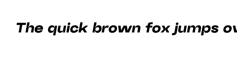font preview of RG Spacious Black Italic