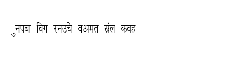 font preview of Richa Condensed Regular